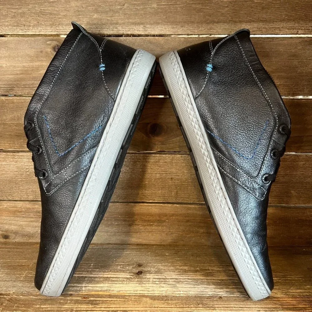 Mens Hush Puppies Black Gresham Roadcrew Ankle Comfort Chukka Boots Size 9 M GUC